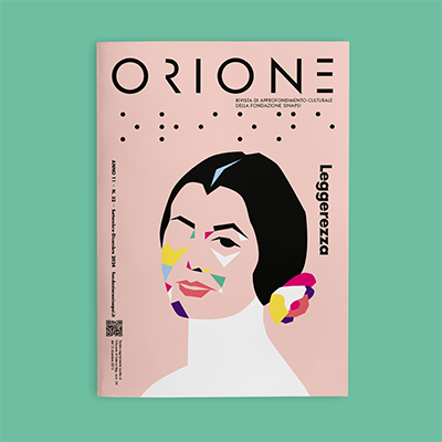 Copertina di Orione n. 32, leggerezza. Illustrazione di Bruna Pallante: omaggio a Carla Fracci